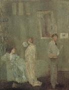 James Abbot McNeill Whistler The Artist s Studio France oil painting artist